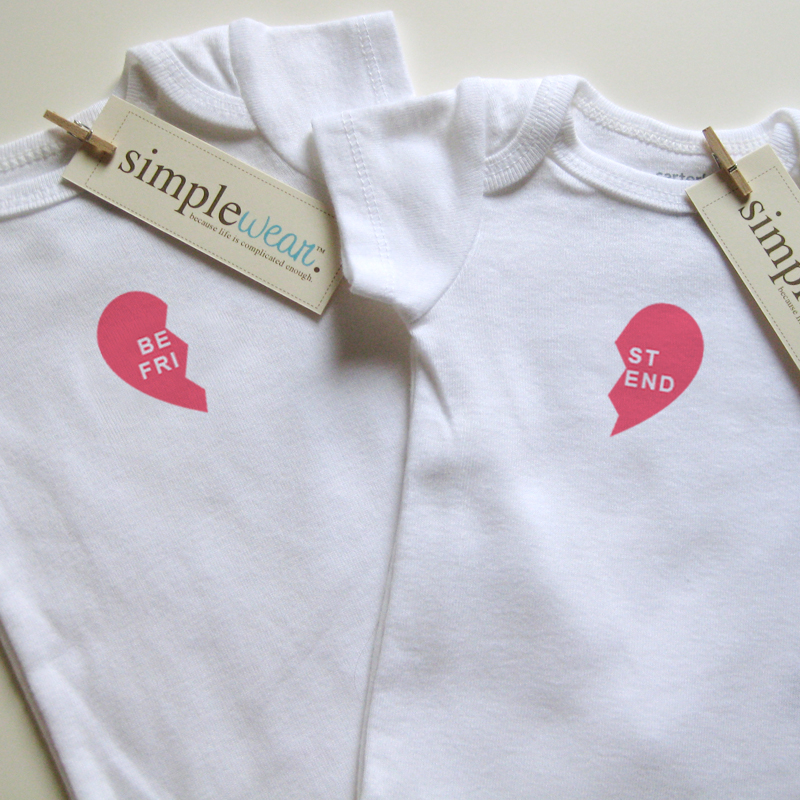 best friend simplewear baby onesie/toddler tees