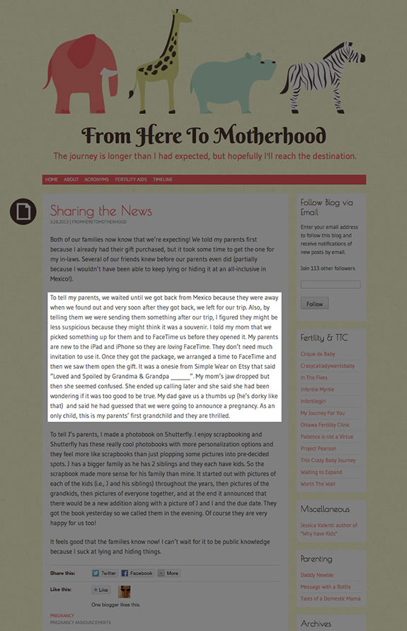 fromheretomotherhood